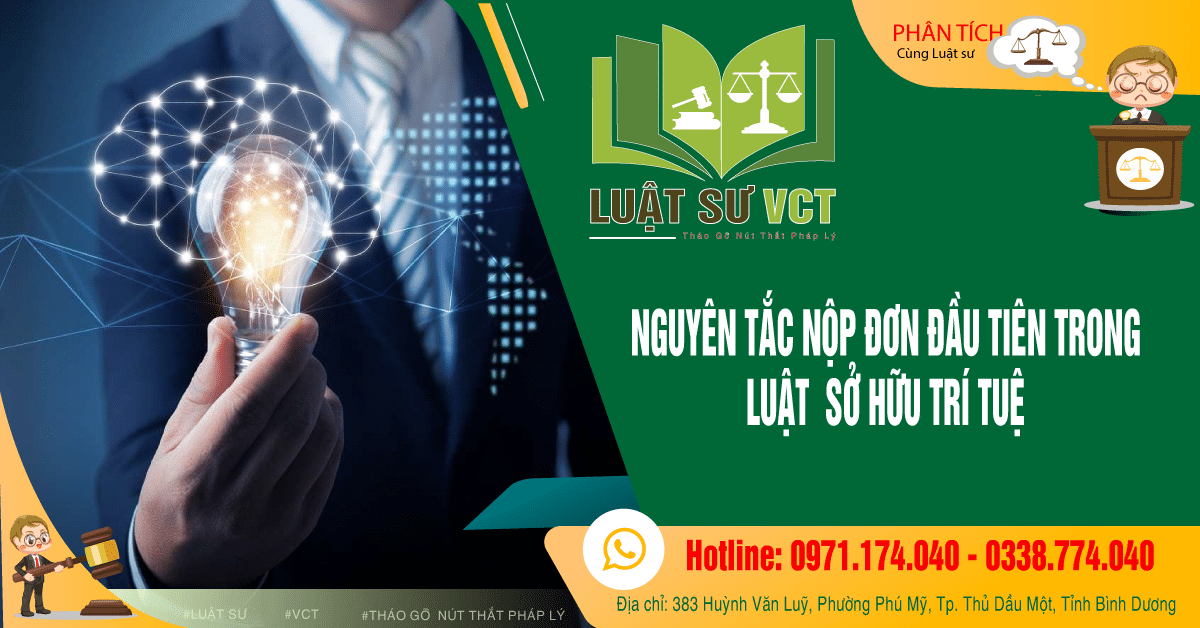 nguyên tắc nộp đơn tron sở hữu trí tuệ luật sư vct
