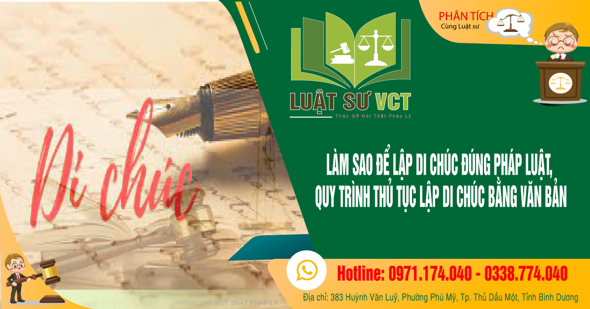 Làm cách nào để lập di chúc đúng pháp luật