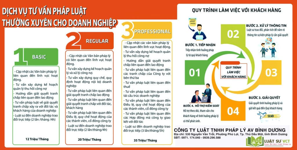 phí dịch vụ tư vấn thường xuyên