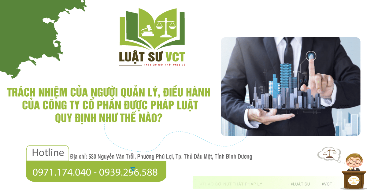 Trách nhiệm người quản lý công ty cổ phần