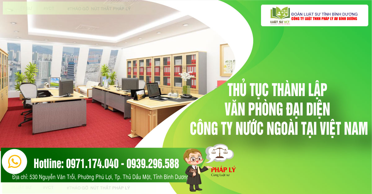 thành lập văn phòng đại diên tai việt nam