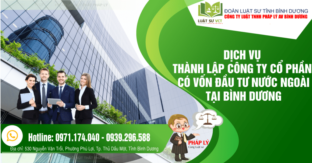 dịch vụ thành lập công ty cổ phần có vốn đầu tư nước ngoài