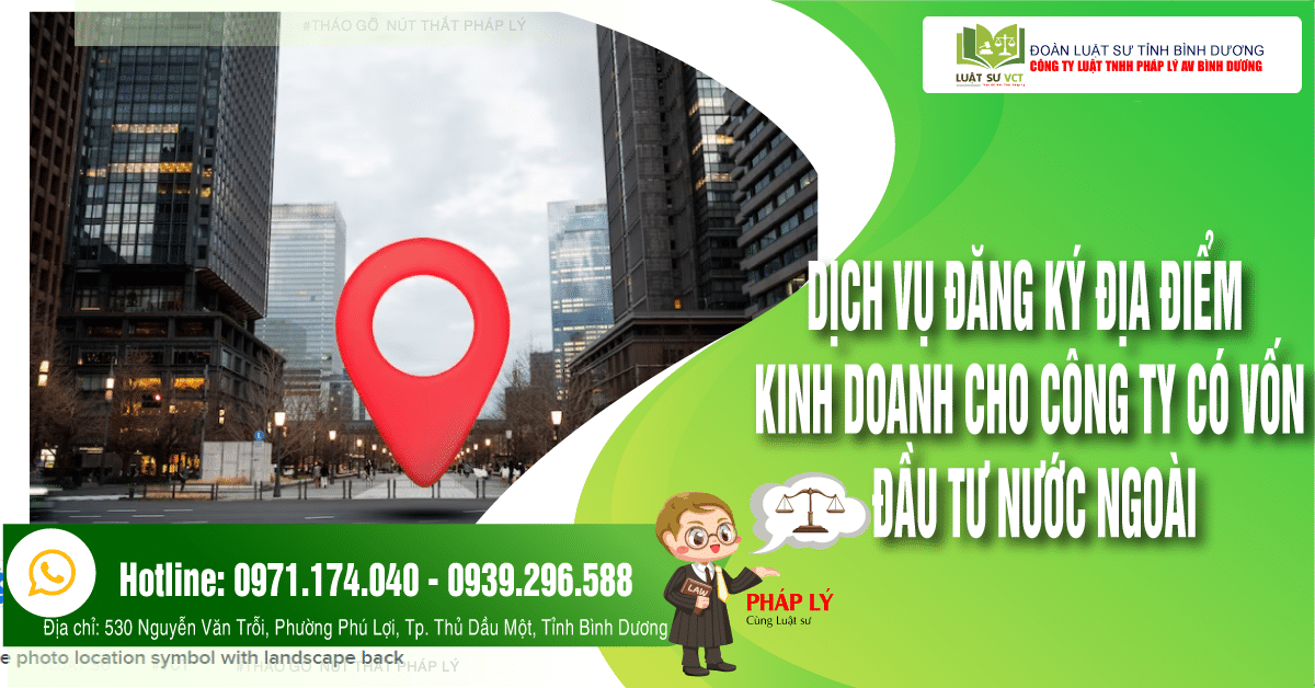Dịch vụ đăng ký địa điểm cho công ty nước ngoài