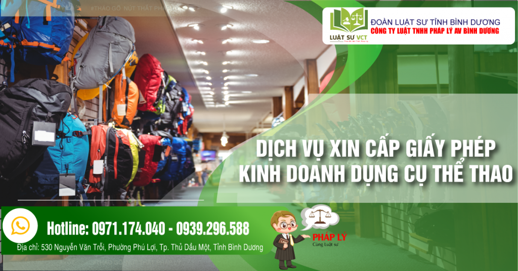 Thủ tục xin giấy phép dụng cụ thể thao