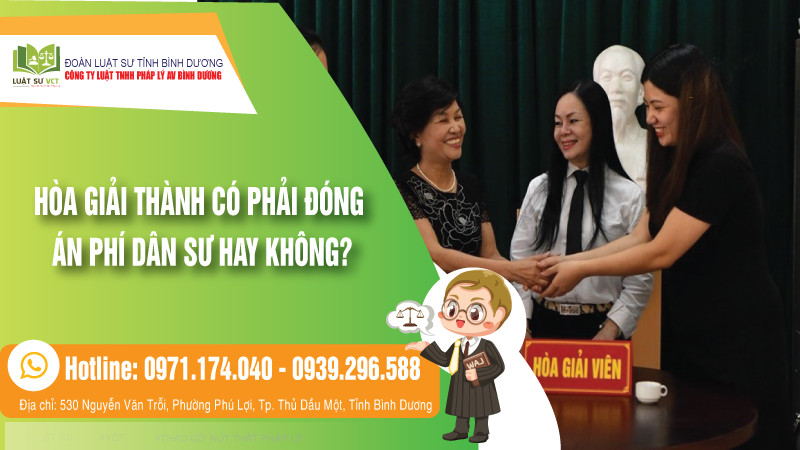 Hòa giải thành có phải đóng án phí dân sự không?