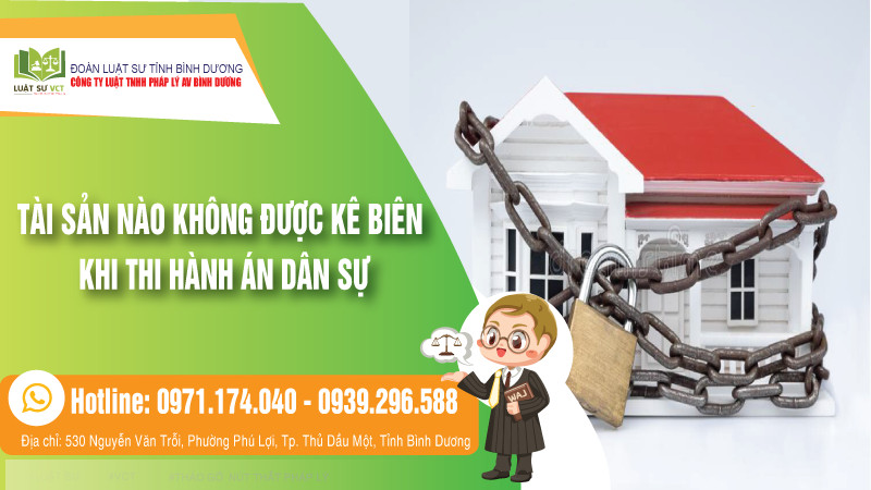 tài sản không được kê biên khi thi hành án dân sự