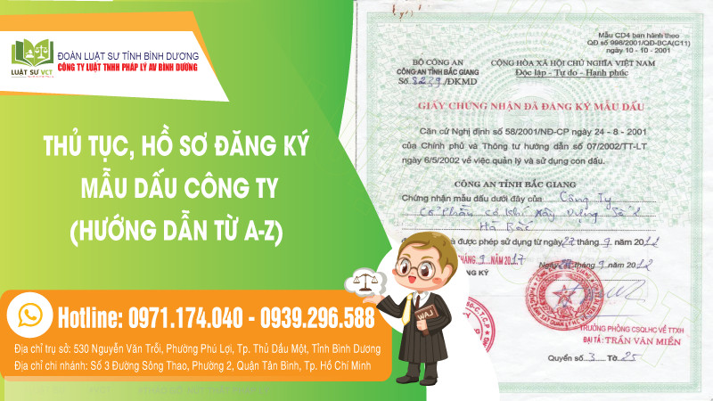 Thủ tục, hồ sơ đăng ký mẫu dấu công ty