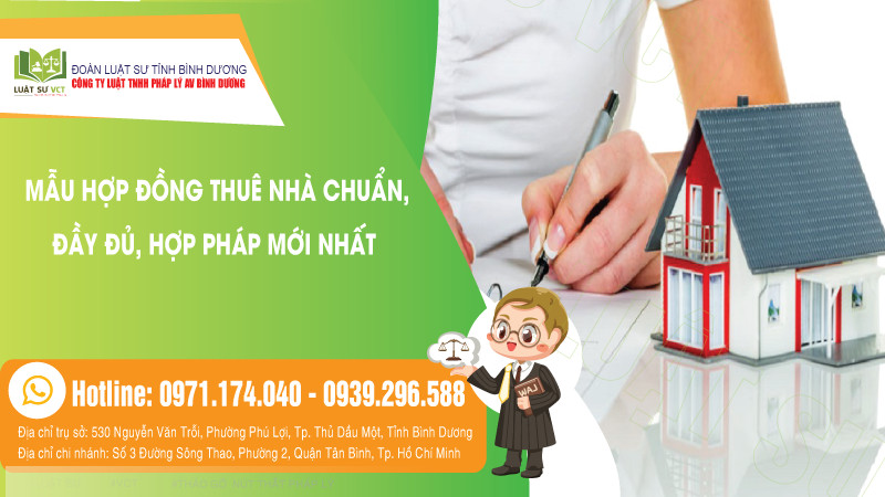 Mẫu hợp đồng thuê nhà mới nhất