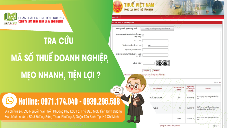 Tra cứu mã số thuế doanh nghiệp