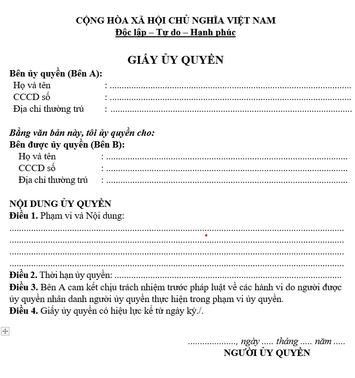 Ủy quyền là gì? Mẫu giấy ủy quyền
