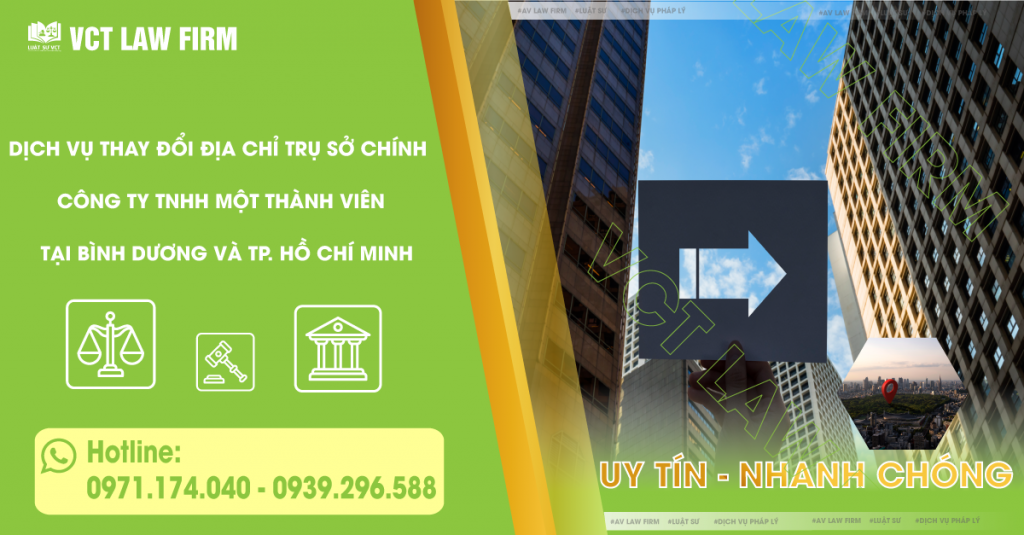 THAY ĐỔI ĐỊA CHỈ TRỤ SỞ CHÍNH