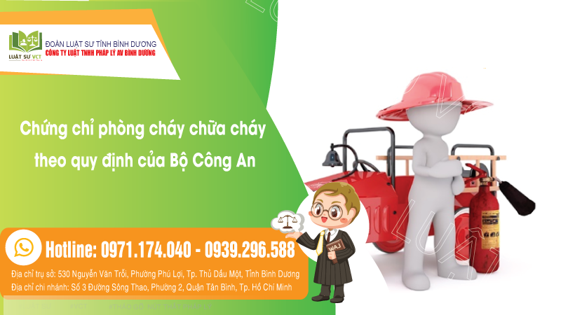 Chứng chỉ phòng cháy chữa cháy PCCC theo quy định của BCA