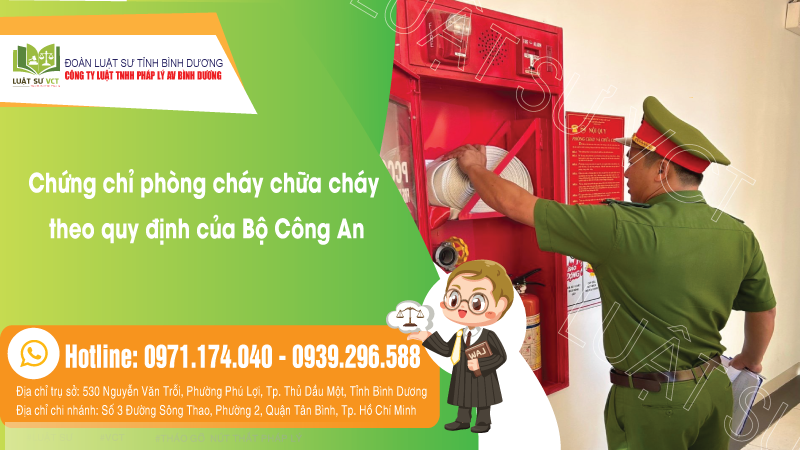 Chứng chỉ phòng cháy chữa cháy PCCC theo quy định của BCA