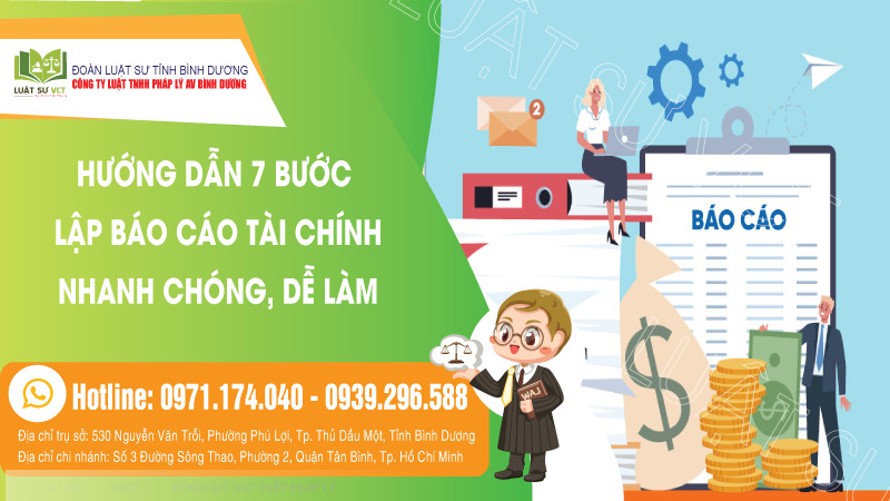 Hướng dẫn 7 bước lập báo cáo tài chính nhanh chóng, dễ dàng