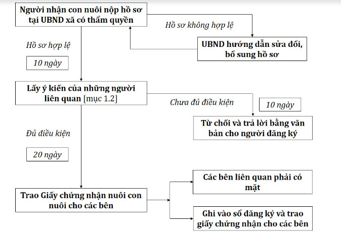 Quy trình xử lý hồ sơ nhận nuôi con nuôi là cháu ruột