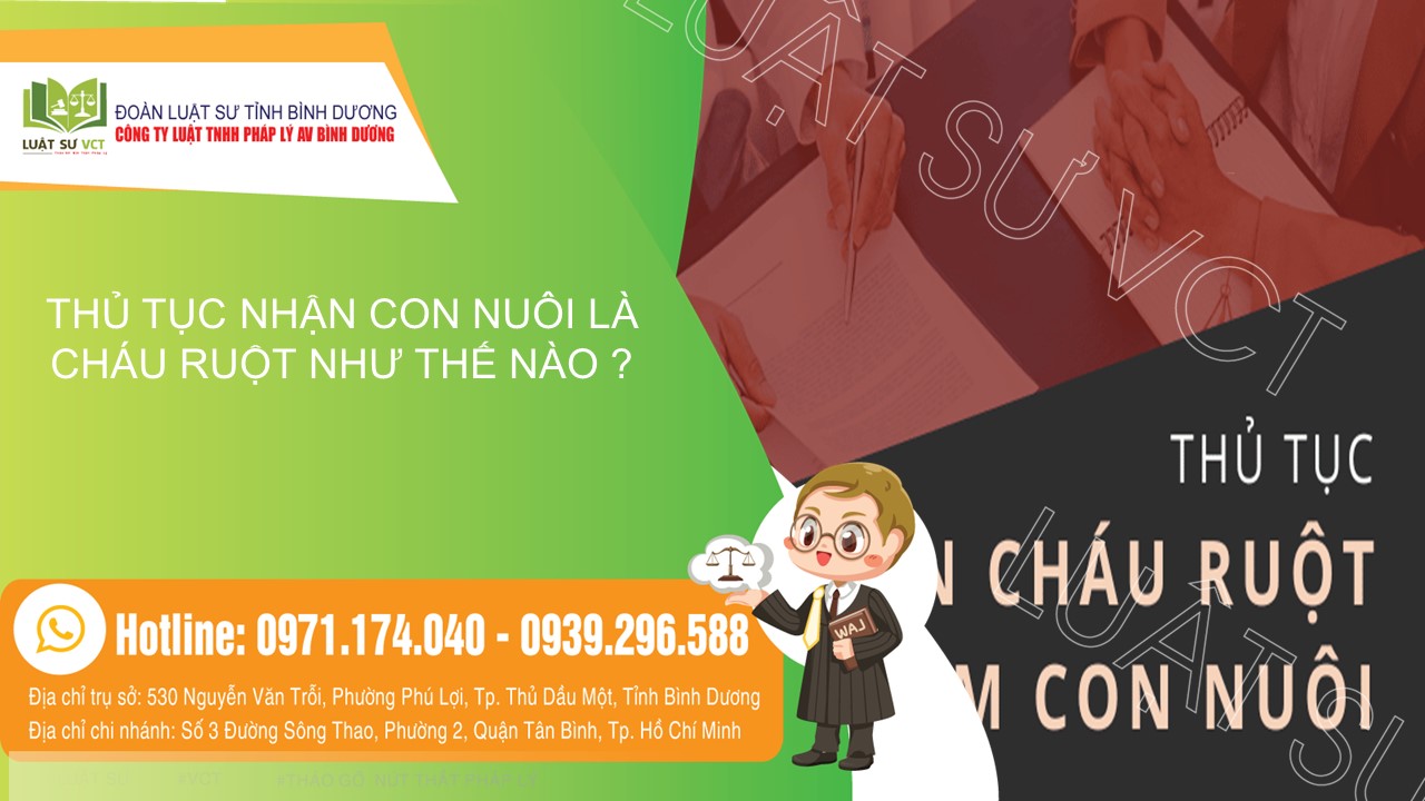 NHẬN NUÔI CON NUÔI LÀ CHÁU RUỘT