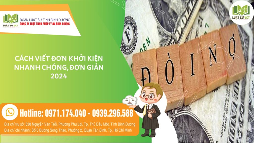 CÁCH VIẾT ĐƠN KHỞI KIỆN ĐÒI NỢ