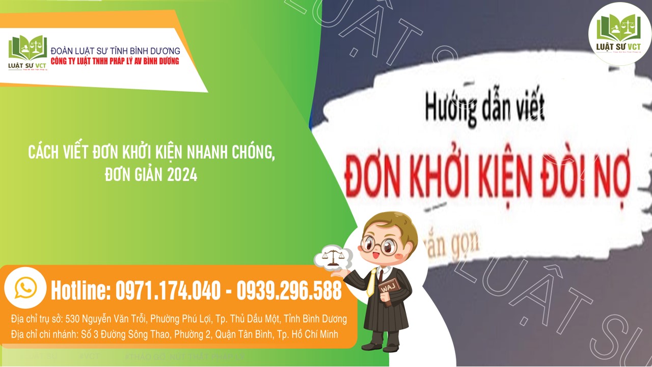 CÁCH VIẾT ĐƠN KHỞI KIỆN ĐÒI NỢ