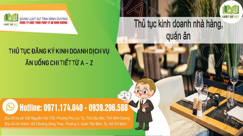 ĐĂNG KÝ KINH DOANH DỊCH VỤ ĂN UỐNG