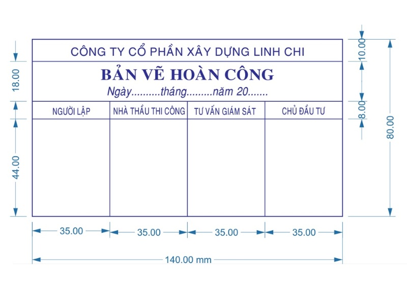 Kích thước con dấu hoàn công đúng chuẩn